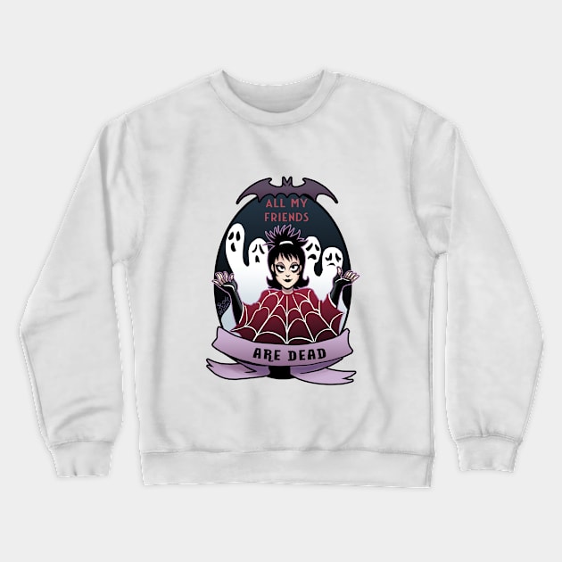 All my friends are dead Crewneck Sweatshirt by swinku